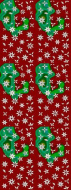 Düz Çiçek Elementleri Tasarım Raster illüstrasyonu. Renkli Bahar Teması eskiz kalıbı. Çiçek desenli eskiz. Kırmızı renkte çiçekler.