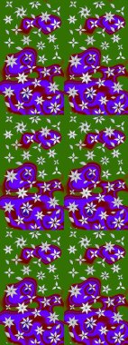 Tekstil, duvar kâğıdı, kapaklar, yüzey, baskı, hediye paketi, hatıra defteri, dekupaj. Küçük yabani çiçeklerdeki halk modelini çiz. Taşralı şıklığı. Liberty style millefleurs.