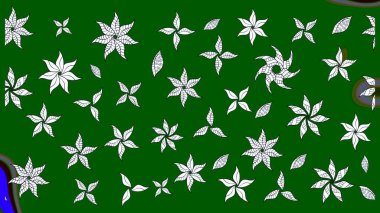 Moda baskıları için zarif bir şablon. Küçük çiçekte güzel bir desen. Küçük renkli çiçekler. Motley illüstrasyonu. Yeşil çiçekli bahar çiçekleri.