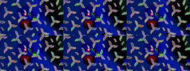 Kar tanesi arka plan. Raster Noel renkli arka plan ile düşen kar tanesi. Raster illüstrasyon.