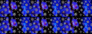 Tekstil, kumaş, kapaklar, duvar kağıtları, baskı, naylon, koleksiyon defteri, örgü, dekupaj için güzel bir eskiz. Küçük mavi çiçeklerle oldukça eski bir besin torbası deseni.