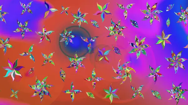 Botanik çizim kalıbı. Organik elementler. Suluboya etkisi. Raster deseni.