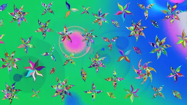 Çiçekli, yapraklı, çiçek desenli eskiz. El çizimi. Raster illüstrasyonu.