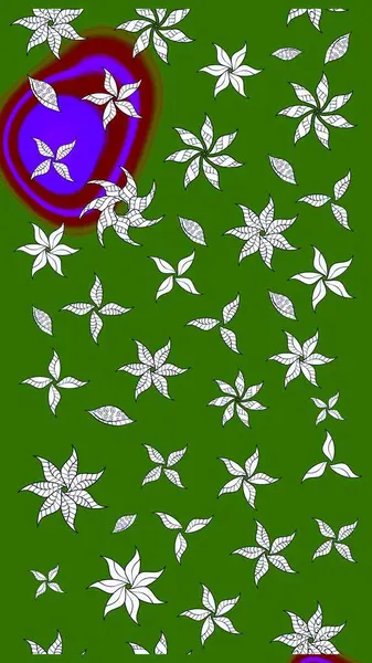 Nazik, narin çiçek arkaplanı. Yeşil renkli çiçekler. Raster çiçek desenli ve çiçekli..