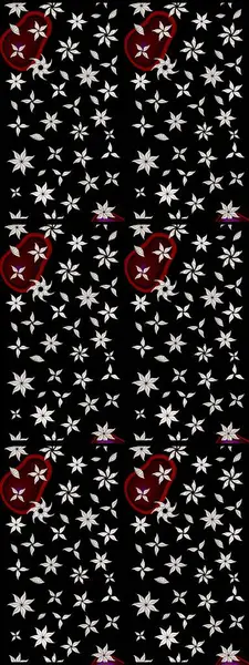 Renkli Bahar Teması eskiz kalıbı. Düz Çiçek Elementleri Tasarımı. Raster..