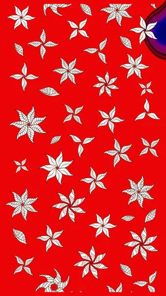 Tekstil, kumaş, kapaklar, duvar kağıtları, baskı, naylon, koleksiyon defteri, örgü, dekupaj için güzel bir eskiz. Küçük kırmızı çiçeklerle oldukça kaliteli besin torbası deseni.