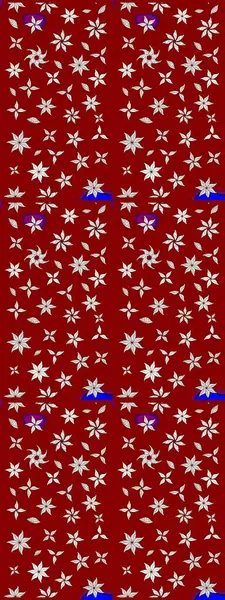 Çiçekli bahar çiçekleri. Küçük çiçekte güzel bir desen. Küçük renkli çiçekler. Moda baskıları için zarif bir şablon. Motley illüstrasyonu. Çizim.