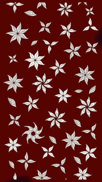 Kırmızı renkte çiçekler. Elle boyanmış suluboya resim çizimi çiçekler ve bitkiler.