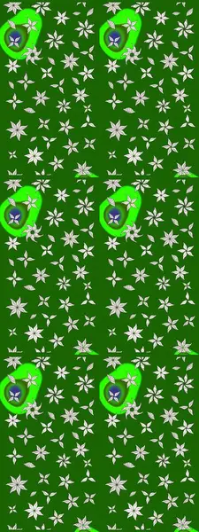 Tekstil, kumaş, kapaklar, duvar kağıtları, baskı, naylon, koleksiyon defteri, örgü, dekupaj için güzel bir eskiz. Küçük yeşil çiçeklerle oldukça kaliteli besin torbası deseni.