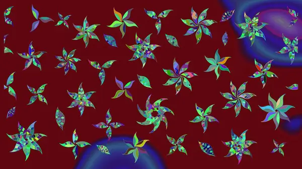 Tony 'nin kumaş kalıbını çiz. Raster illüstrasyonu. Modaya uygun kumaş deseni. Küçük çiçekte sevimli çiçek deseni var..