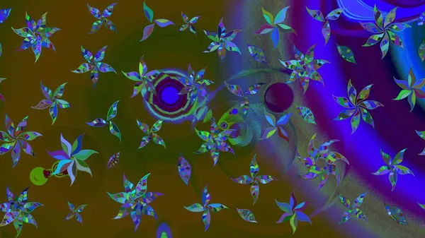 Çiçek desenli eskiz. Gömlek baskısı için çiçek boyası. Kahverengi renkte çiçekler.