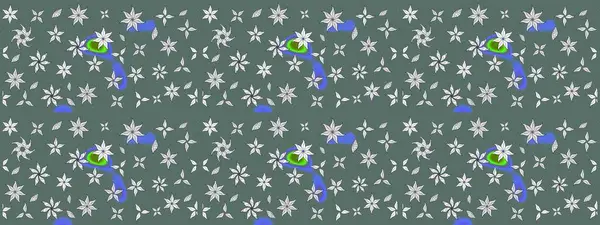 Tarafsız renklere karalamalar çizilmiş çiçek deseni. Raster illüstrasyonu.