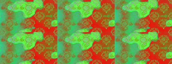 Çiçek deseni. Raster illüstrasyonu. Kusursuz Chichi kumaş deseni. Renkli Bahar Temalı Kusursuz Arkaplan. Düz Çiçek Elementleri Tasarımı.