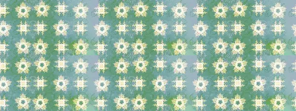 Renkli arka planda izole tatlı kar taneleri. Kar taneli yeşil ve mavi renkler. Raster illüstrasyonu.