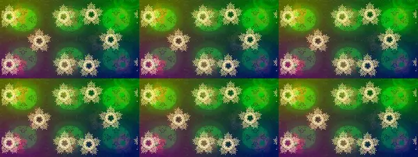 Kar tanesi ikonu, izole edilmiş. Renkli arka planda güzel kar taneleri. Düz dizayn. Raster illüstrasyonu.