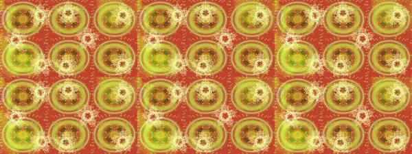 Kar tanelerinin soyut arkaplanlı Noel şablonu. Raster illüstrasyonu. Sarı, turuncu ve kahverengi kar taneleri. Noel ve Yeni Yıl moda baskıları için tatil tasarımı.