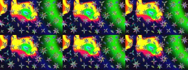 Raster çiçek izi. Çiçeksel gri çizim deseni. Klasik taslak çizimi.