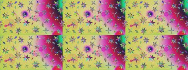 Tarafsız çiçekli eskiz deseni, suluboya çiçek deseni, sevimli çiçek, duvar kağıdı, kart veya kumaş için fayanslı. Raster - stok.