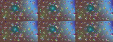 Yumuşak, yaz çiçekli arka plan. Kahverengi renkli çiçekler. Raster çiçek desenli ve çiçekli..