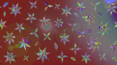 Millefleur 'lar. Küçük kahverengi çiçekli oldukça eski bir besin torbası deseni. Tekstil, kumaş, kapaklar, duvar kağıtları, baskı, paket, koleksiyon defteri, örgü, dekupaj için çiçek arkaplanı..