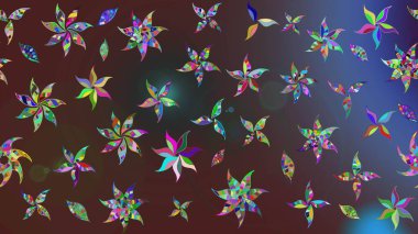 Sanat, çiçeklere ilham verir ve arka plan bırakır. Kahverengi el çizimi. Raster deseni. Karalama çiçekleri çizim deseni.