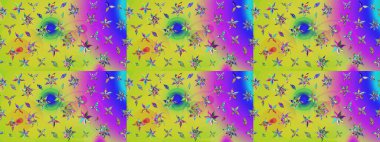 Küçük çiçekteki sevimli çiçek deseni. Sarı renkte çiçekler.