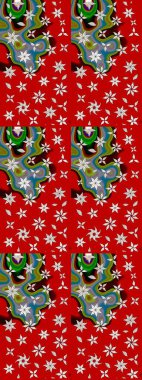 Çiçekli çiçek deseni, suluboya. Raster deseni. Küçük çiçekte güzel bir çiçek deseni..