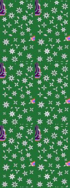 Çiçekli bahar çiçekleri. Küçük çiçekte güzel bir desen. Küçük renkli çiçekler. Moda baskıları için zarif bir şablon. Motley illüstrasyonu.