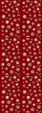 Taslak dekoratif arka plan, çiçek mandala. Çiçek. Raster illüstrasyonu. Kırmızı renklerde.