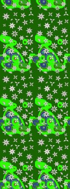 Organik motif arka planı. Çizim kalıbı. Raster illüstrasyonu. Ultraviyole kumaş deseni.