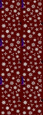 Çiçekli bahar çiçekleri. Küçük çiçekte güzel bir desen. Küçük renkli çiçekler. Moda baskıları için zarif bir şablon. Motley illüstrasyonu. Çizim.