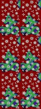 Kırmızı renklerde çiçek desenli çizimler, el yapımı papatyalar, papatyalar. Tekrar eden çiçek arkaplanı, zarif kırmızı çiçek duvar kağıdı.