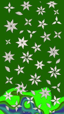 Çiçek arkaplan. Raster illüstrasyonu. Çiçekli tebrik kartı. Yeşil renklerde. Suluboya çiçek buketi. Doğum günü kartı ya da düğün davetiyesi.