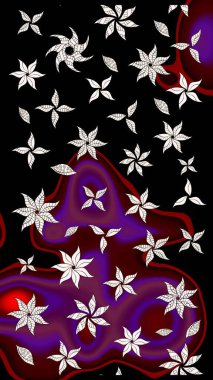 Raster illüstrasyonu. Küçük çiçekteki sevimli çiçek deseni. Tony 'nin kumaş kalıbını çiz. Modaya uygun kumaş deseni.