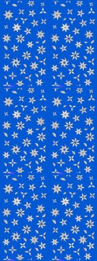 Kabile sanatı boho baskısı, klasik çiçek arkaplanı. Arkaplan dokusu, duvar kağıdı, mavi renkli çiçek teması. Soyut etnik raster çizim kalıbı.