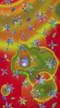 Çiçek arkaplanlı soyut zarafet eskiz deseni. Raster Güzel kumaş deseni.