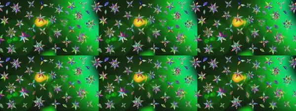 Raster illüstrasyonu. Güzel kumaş deseni. Güzel karalamalı çiçek desenli çizim. Küçük çiçekte sevimli çiçek deseni var..