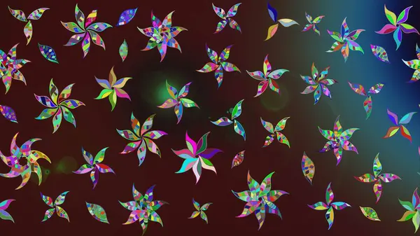 Moda baskıları için zarif bir şablon. Çiçekli yaz çiçekleri. Küçük çiçekte güzel bir desen. Robot resim. Küçük renkli çiçekler. Motley illüstrasyonu.