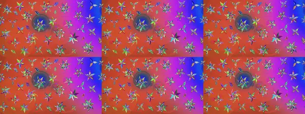 Dallı bahar çiçekleriyle desen, pembe renklerle çiçek siluetiyle desen. Raster deseni.