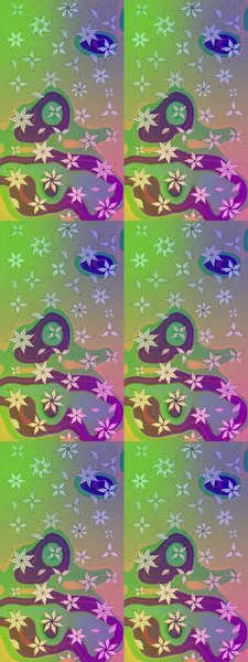 Yapraklı çizim şekli. Şirin, zarif çiçekler Raster illüstrasyonu. Poster ya da kapak için arka plan. Tekstil için figür. Davetiye ve kartpostal tasarımı için dekoratif çiçek unsurları.