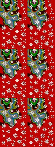 Çiçekli çiçek deseni, suluboya. Raster deseni. Küçük çiçekte güzel bir çiçek deseni..