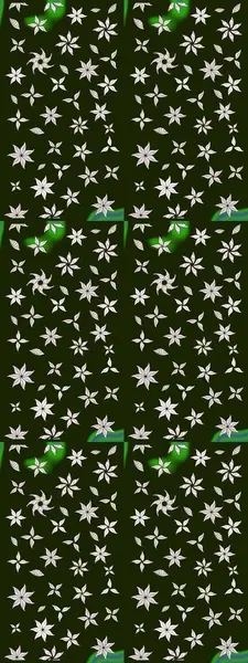 Raster çiçek desenleri çiziyor. Vadinin gri renkli çiçekleri.