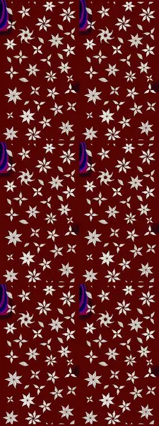 Çiçekli bahar çiçekleri. Küçük çiçekte güzel bir desen. Küçük renkli çiçekler. Moda baskıları için zarif bir şablon. Motley illüstrasyonu. Çizim.