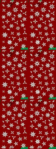 Şirin çiçekler. Çizgi çizimi kalıbı. Raster Moda kumaş deseni.