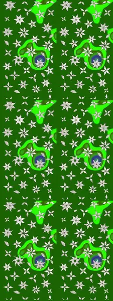 Sketch Floral Pattern in Raster illustration. Fancy fabric pattern. Colour Spring Theme sketch pattern Background. Flat Flower Elements Design.