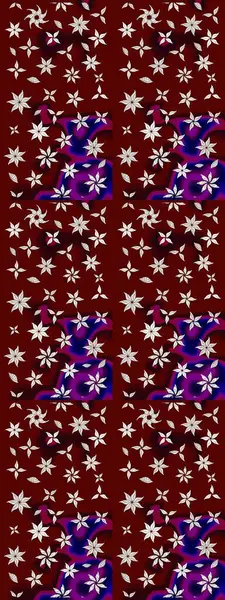 Taslak dekoratif arka plan, çiçek mandala. Çiçek. Raster illüstrasyonu. Kırmızı renklerde.