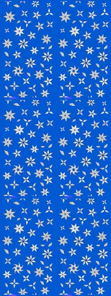 Kabile sanatı boho baskısı, klasik çiçek arkaplanı. Arkaplan dokusu, duvar kağıdı, mavi renkli çiçek teması. Soyut etnik raster çizim kalıbı.