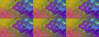 Çiçek çelengi. Desen, çizim, çiçek sınırı. Kıvırcık, parlak örgü. Eski moda arka plan. Raster illüstrasyonu. Güzel, pürüzsüz kumaş, tuval..