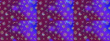 Raster deseni. Çiçekli çiçek deseni, suluboya. Küçük çiçekte güzel bir çiçek deseni..