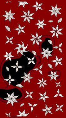 Küçük renkli çiçekler. Kırmızı çiçekli bahar çiçekleri. Motley illüstrasyonu. Küçük çiçekte güzel bir desen. Moda baskıları için zarif bir şablon.